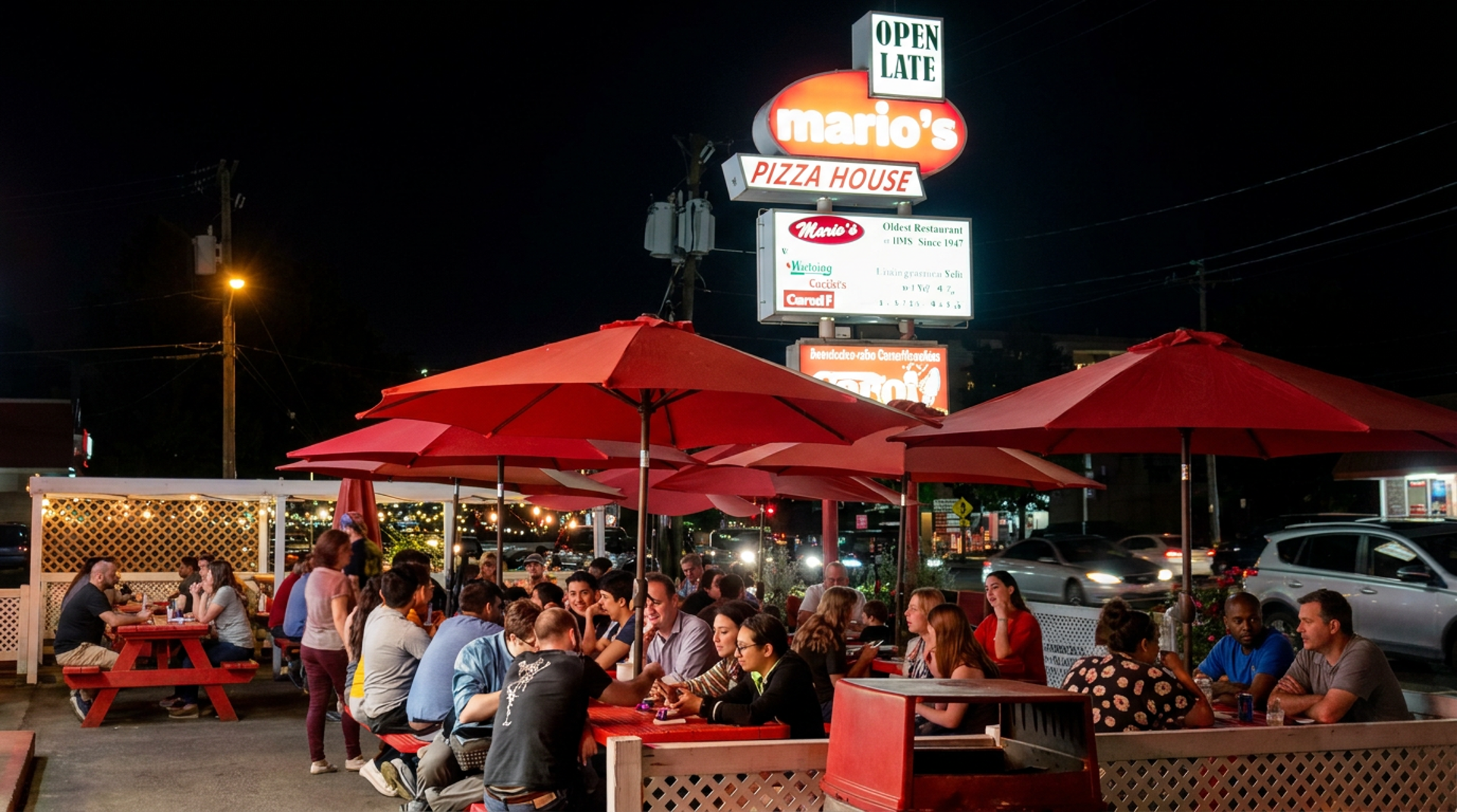 Late nights on the patio