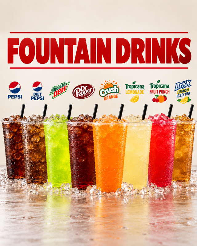 Fountain Drinks.