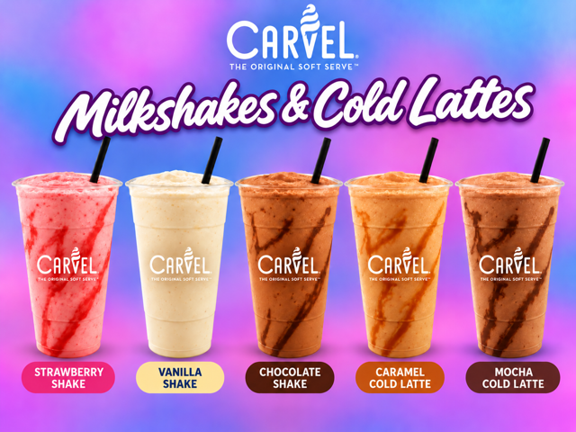 Carvel Milkshakes & Cold Lattes.
